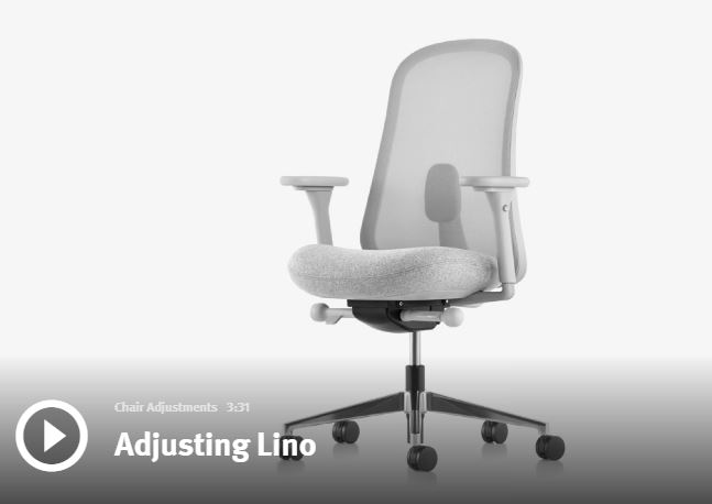 Lino chair adjustment video