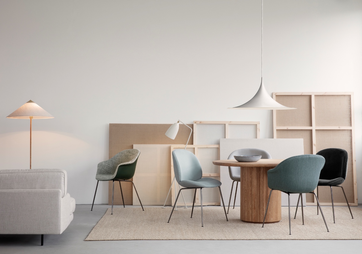 Gubi Beetle and Bat Seating Collection available at Designcraft Canberra