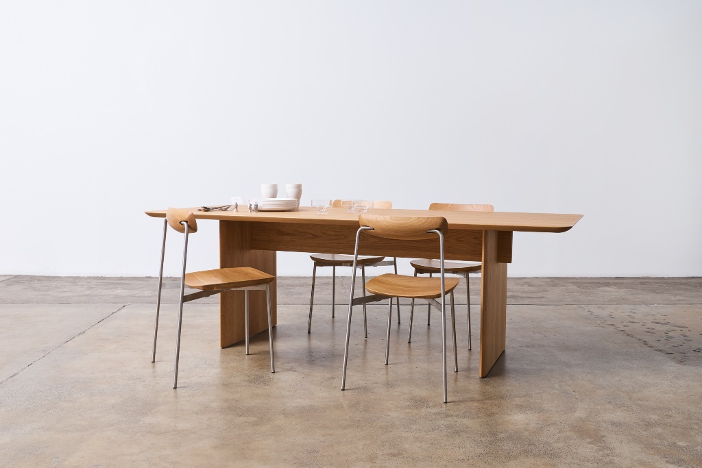 Nami Dining Table & Sia Chairs designed by Tom Fereday for NAU