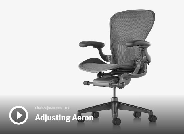 Aeron chair adjustment video
