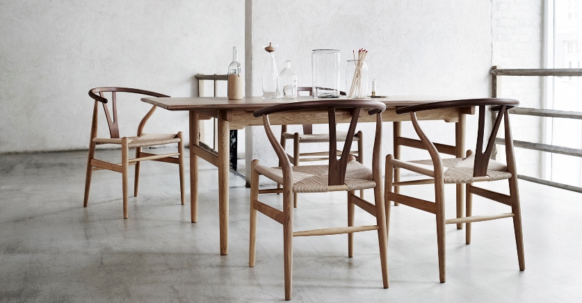 CH24 Wishbone Dining Chairs by Carl Hansen & Son available at designcraft Canberra