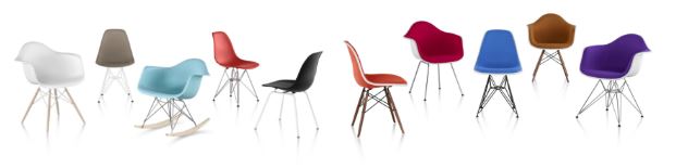 Eames Shell Chairs by Herman Miller