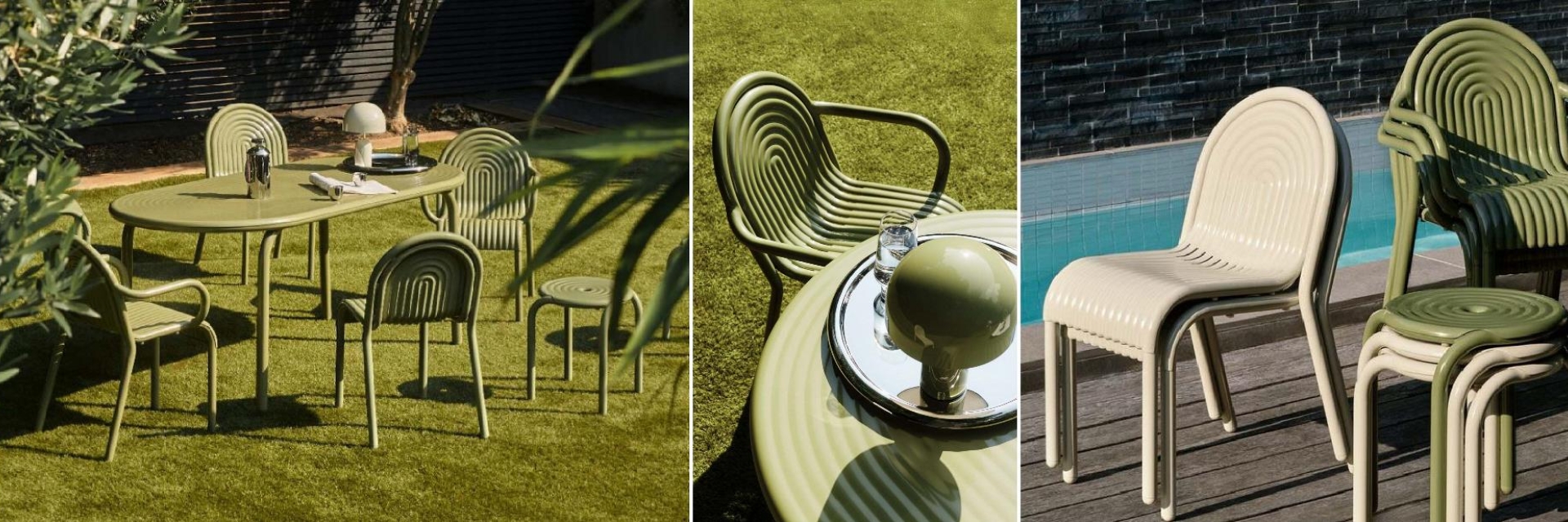 Groove outdoor collection designed by Tom Dixon, available at Designcraft Canberra
