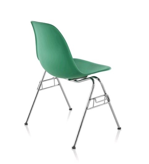 Eames Moulded Stacking Chair, Eames Plastic stacking chair, Eames Plastic Ganging Chair