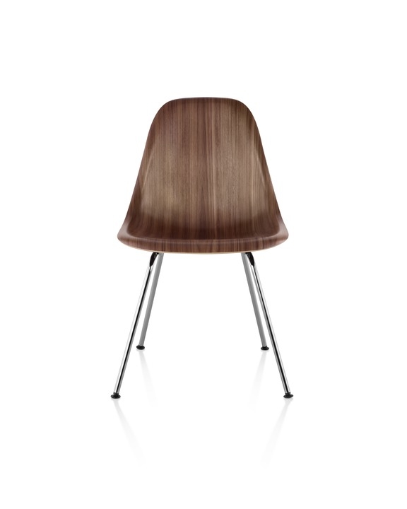 Eames Moulded Wood Side Chair, Eames Moulded Wood Side Chair Four Leg Base