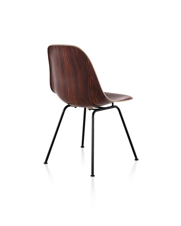 Eames Moulded Wood Side Chair, Eames Moulded Wood Side Chair Four Leg Base