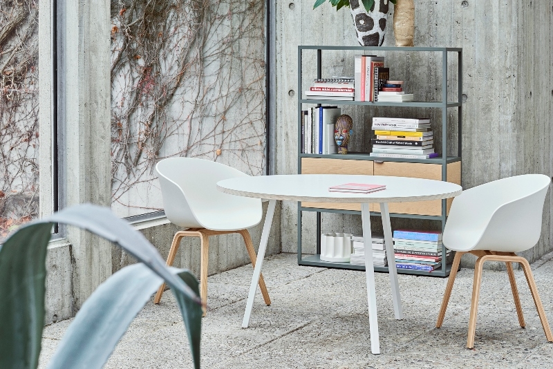 Loop Stand table by HAY, Loop table designed by Leif Jørgensen, About a chair AAC22