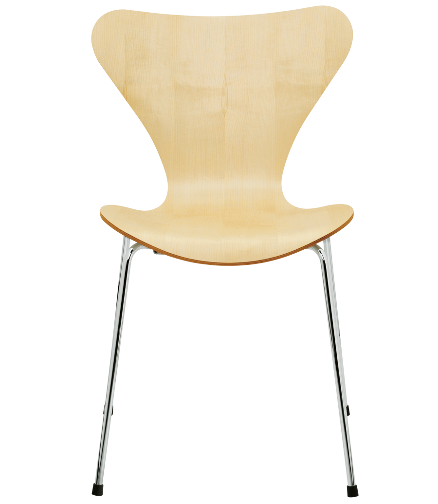 Series 7 designed by Arne Jacobsen fritz hansen, Series 7 Veneer seat 