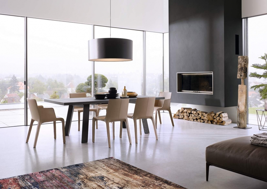 Tadeo dining table designed by EOOS for Walter Knoll, Walter Knoll timber extendable dining table, Tadeo table with extension 
