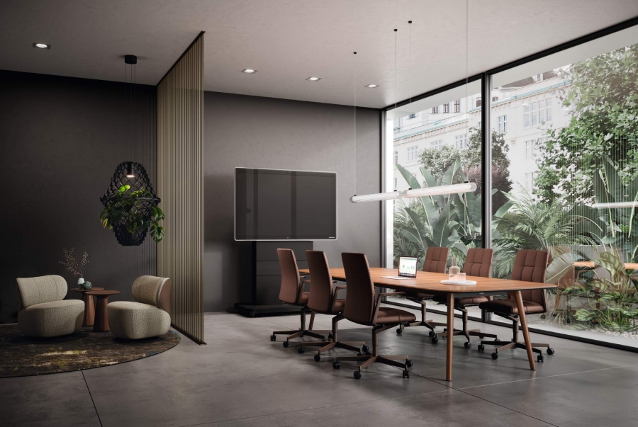 Bao Lounge chairs, Foster Side Tables and Leadchair Management Soft Leadchair Management designed by EOOS for Walter Knoll, Walter Knoll Leadchair management chair