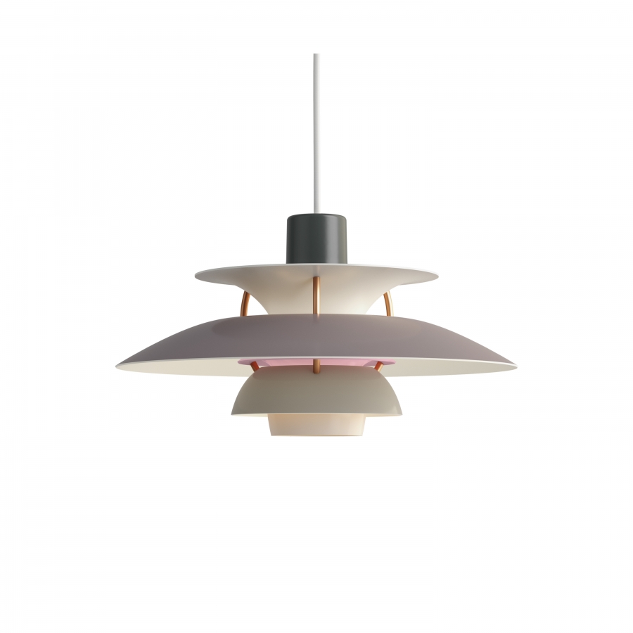 PH5 Mini Hues of Grey pendant light by Louis Poulsen