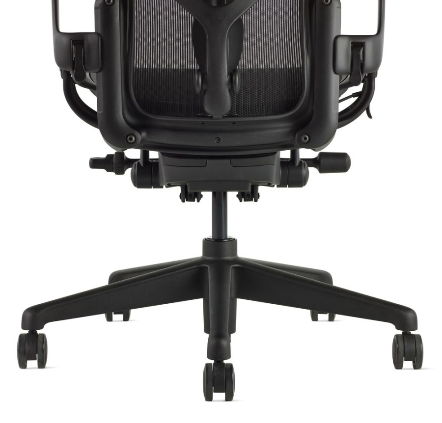 New Aeron Onyx by Herman Miller, now made with Ocean Bound Plastics, available from designcraft Canberra