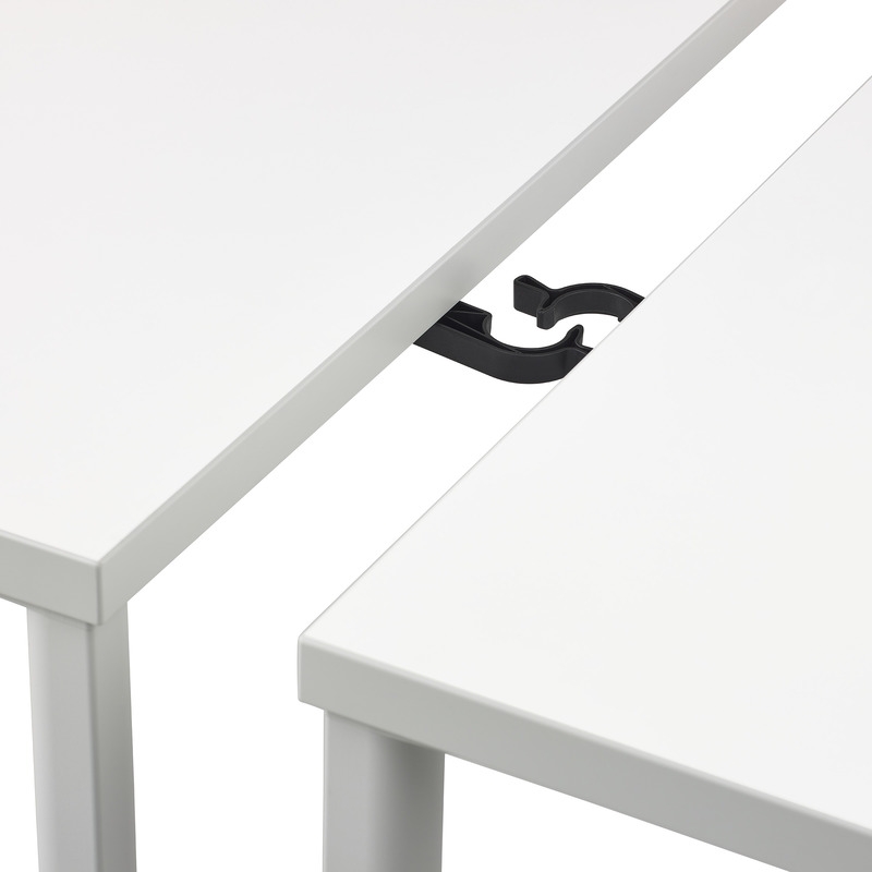 OE1_Project Table_Foldstone grey_solid laminate srudio white_thermoplastic foldstone grey edge_Gaging OE1 Workspace Collection, Collaborative space, Desk and workspace, OE1 Project Table