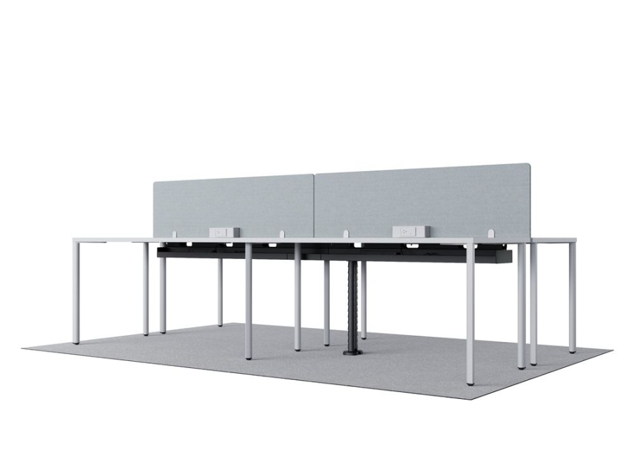 OE1_Rectangular table_Folkstone grey_power access OE1 Workspace Collection, Collaborative space, Desk and workspace, OE1 Rectangular Table