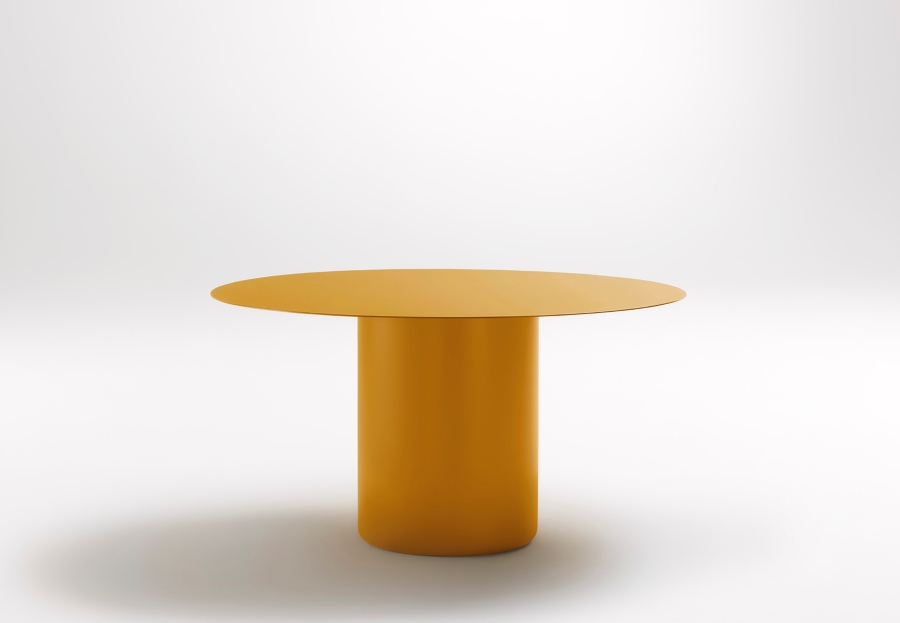 Sequence Round Dining Table Sunshine Yellow