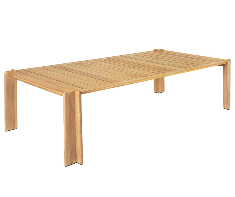 Atmosfera Dining Table Natural Teak angle view