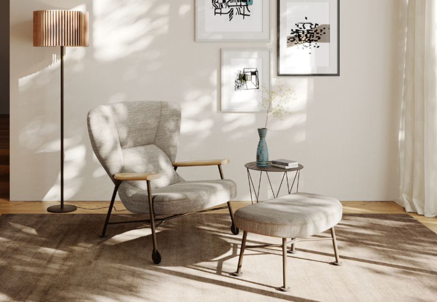 Shinzo Armchair & Ottoman Shinzo Armchair & Ottoman