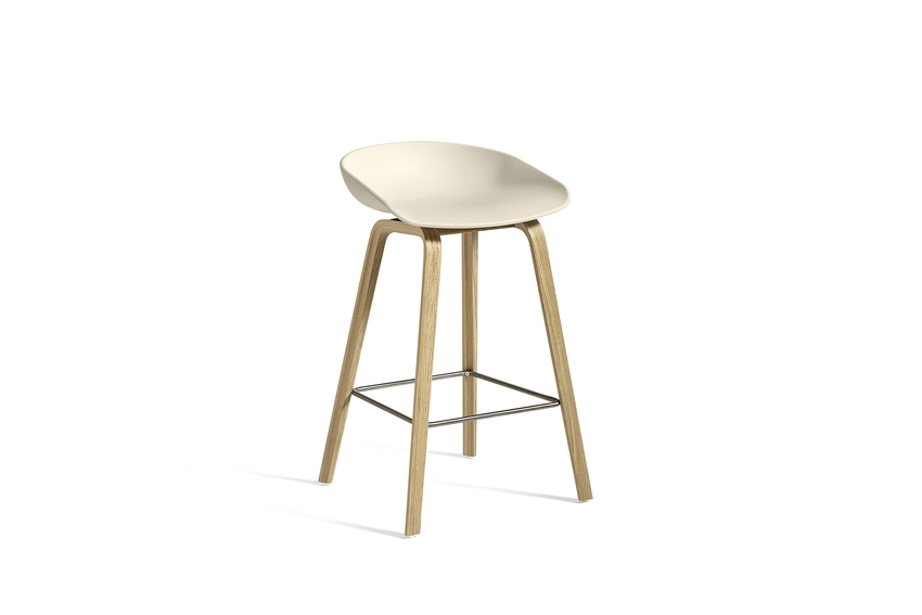 About A Collection Eco Low Stool Cream/Oak