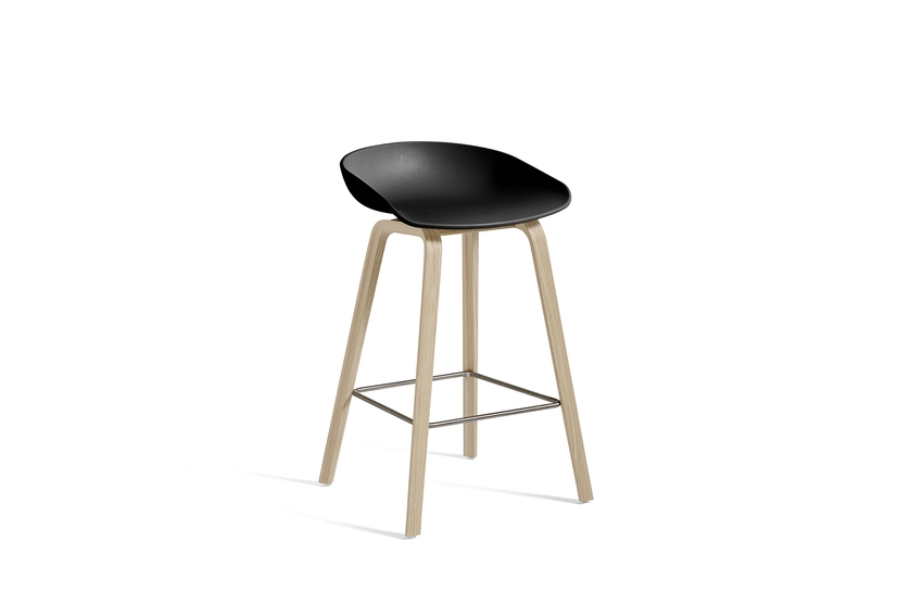 About A Collection Eco low Stool Black/Oak Soap