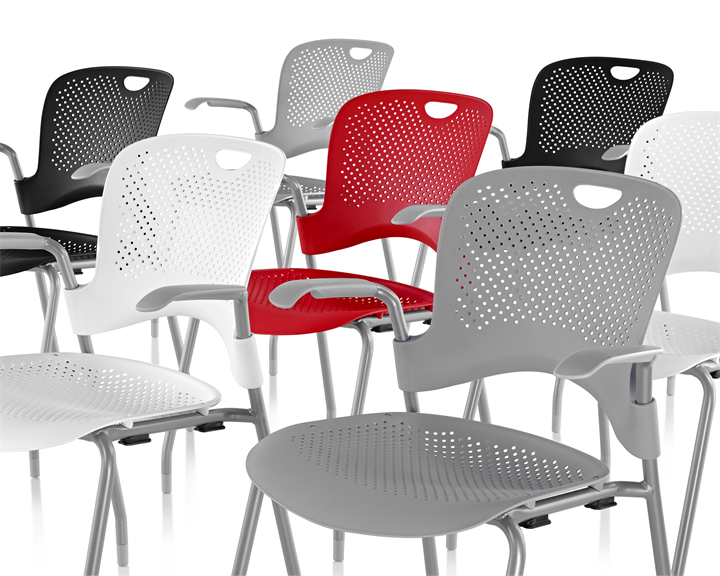 Caper Stacking Chair by Herman Miller, Herman Miller Meeting Chair