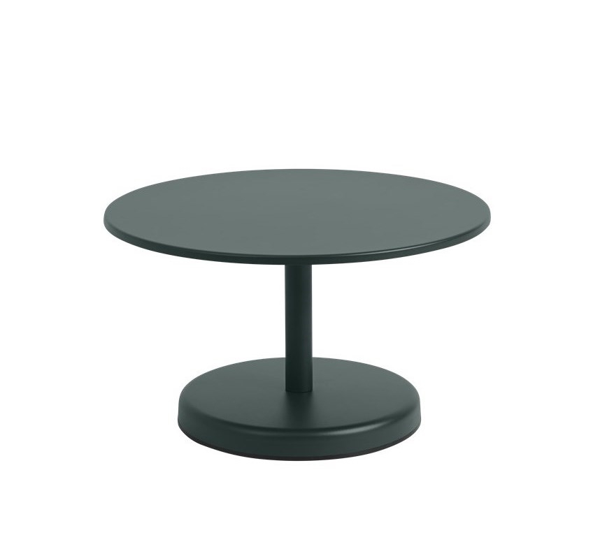 Linear-steel-coffee-table-70-h40-dark-green Linear Steel Coffee Table Muuto, Muuto Outdoor Coffee Table