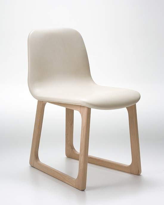 Didier-Tiller-Oak-Seating-White Tiller Chair designed by Ross Didier, Didier Tiller Chair