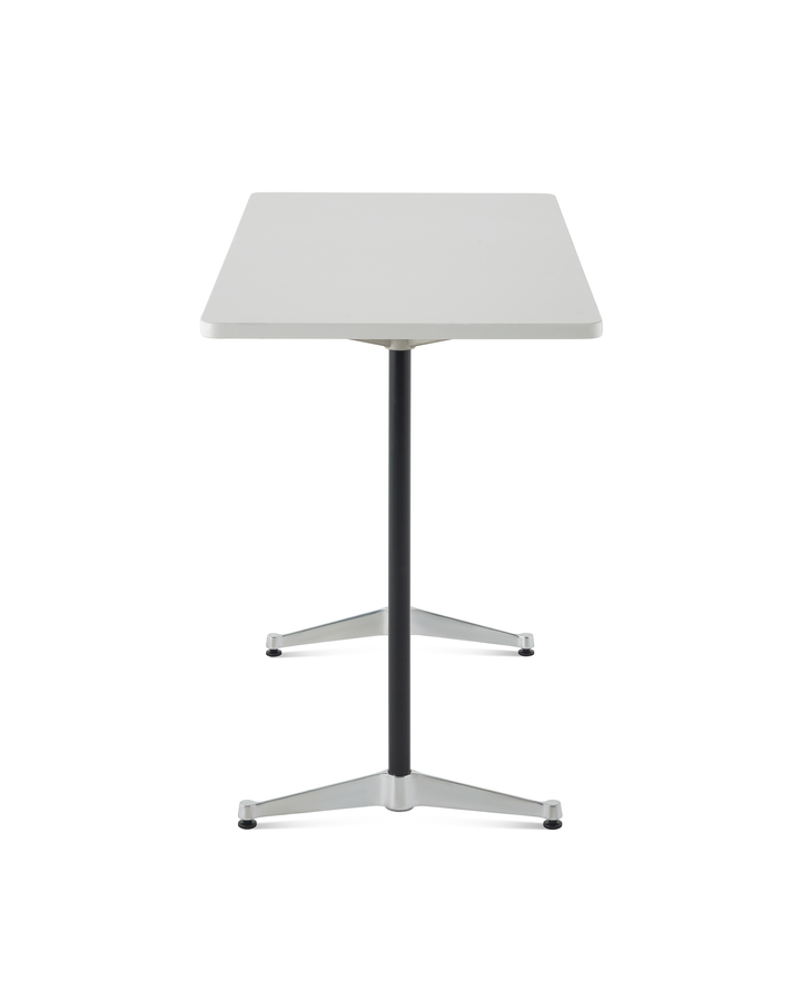Eames T-Leg Base Table with Solid Laminate Folkstone Grey - Standing height EamesT-Leg Base Table designed by Charles and Ray Eames, Herman Miller Eames Table