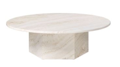 Epic table designed by GamFratesi, Gubi Travertine table, Gubi Marble table designed by Gam Fratesi
