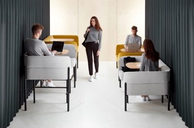 naughtone Hue seating, hue booth by naughtone, collaborative space, booth seating 