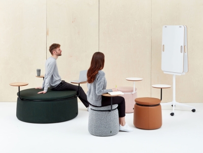 naughtone Lasso stool, Lasso stool with table, Seating for collaborative spaces